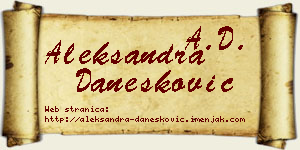 Aleksandra Danesković vizit kartica